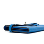 Hermes Kelly Classic Long Wallet Chèvre Mysore Blue Hydra SHW