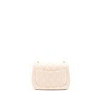 CHANEL 22C PEARL CRUSH MINI SQUARE FLAP BAG LAMBSKIN LIGHT PINK GHW