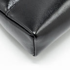 CHANEL MINI 31 CLUTCH WITH CHAIN SHINY CALFSKIN BLACK LGHW (MICROCHIP)