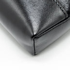 CHANEL MINI 31 CLUTCH WITH CHAIN SHINY CALFSKIN BLACK LGHW (MICROCHIP)