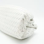 BOTTEGA VENETA INTRECCIATO POUCH IN WHITE
