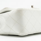 CHANEL MINI RECTANGULAR BAG FLAP BAG CAVIAR WHITE SHW