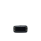 CHANEL 22A MINI COCO HANDLE WITH DETAILED LETTER HANDLE CALFSKIN BLACK BRUSHED GHW (MICROCHIP)