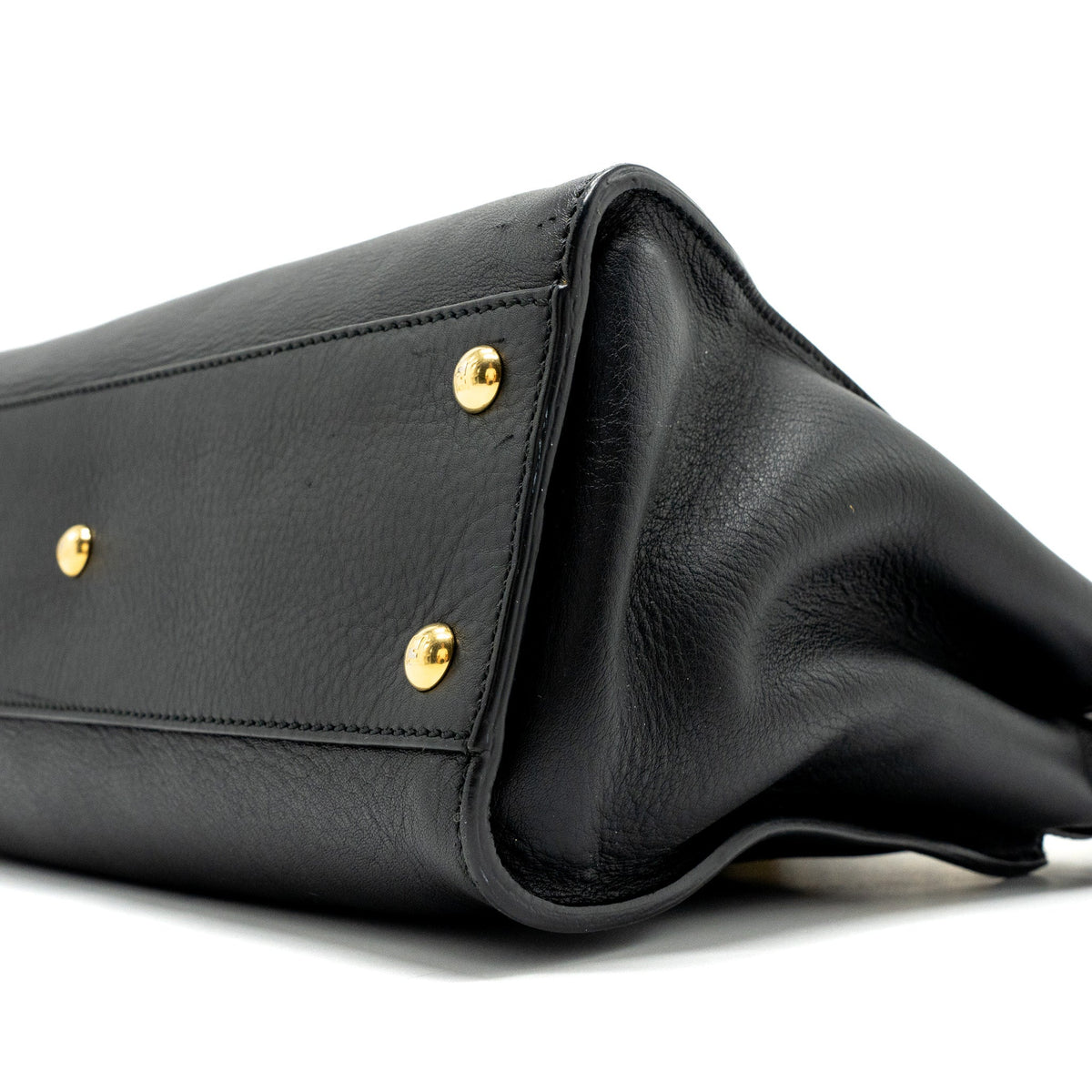 FENDI MEDIUM PEEKABOO BAG LEATHER BLACK GHW