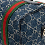 Gucci Mini GG Handbag Denim Blue/White LGHW