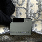 DIOR DIORCAMP MESSENGER BAG OBLIQUE EMBROIDERY LIGHT GREY SHW
