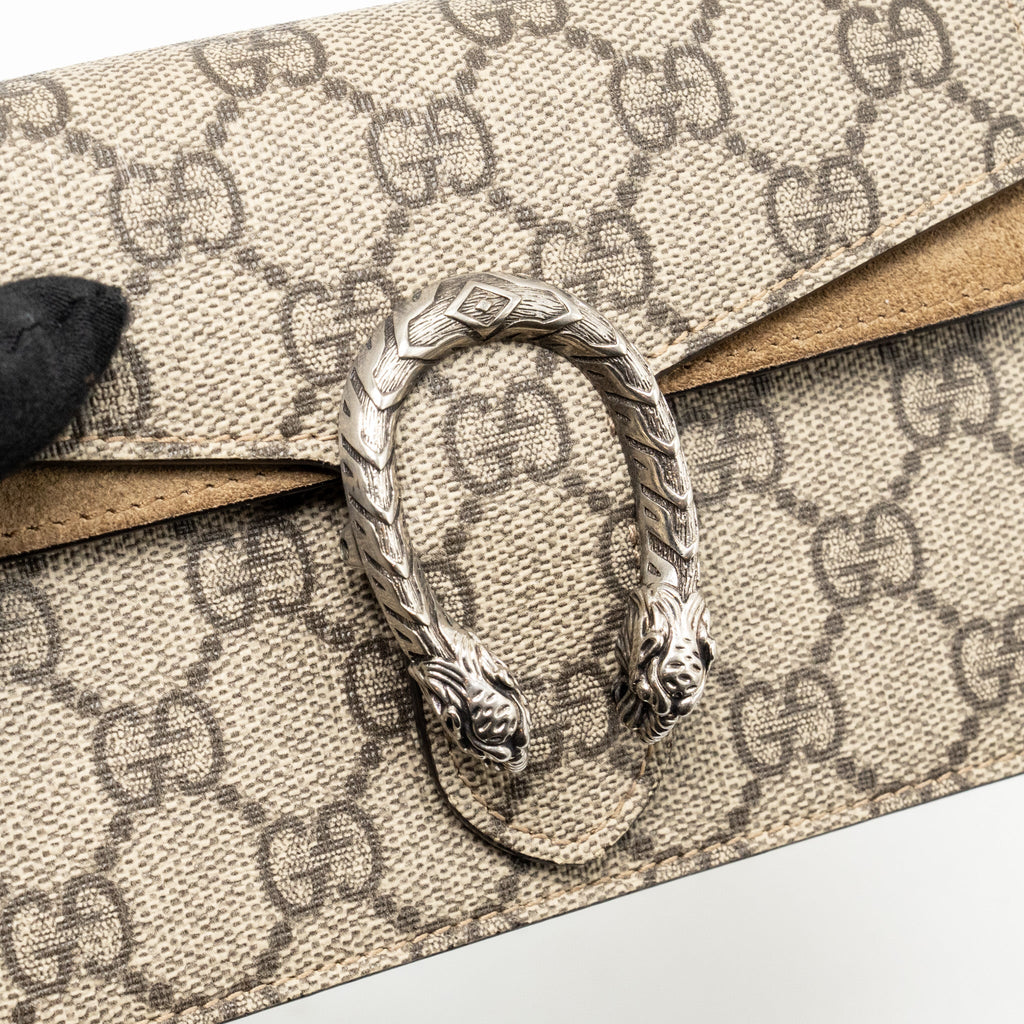 Gucci Mini Dionysus with Chain GG Supreme Canvas SHW