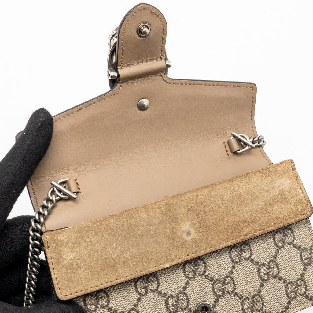 Gucci Mini Dionysus with Chain GG Supreme Canvas SHW