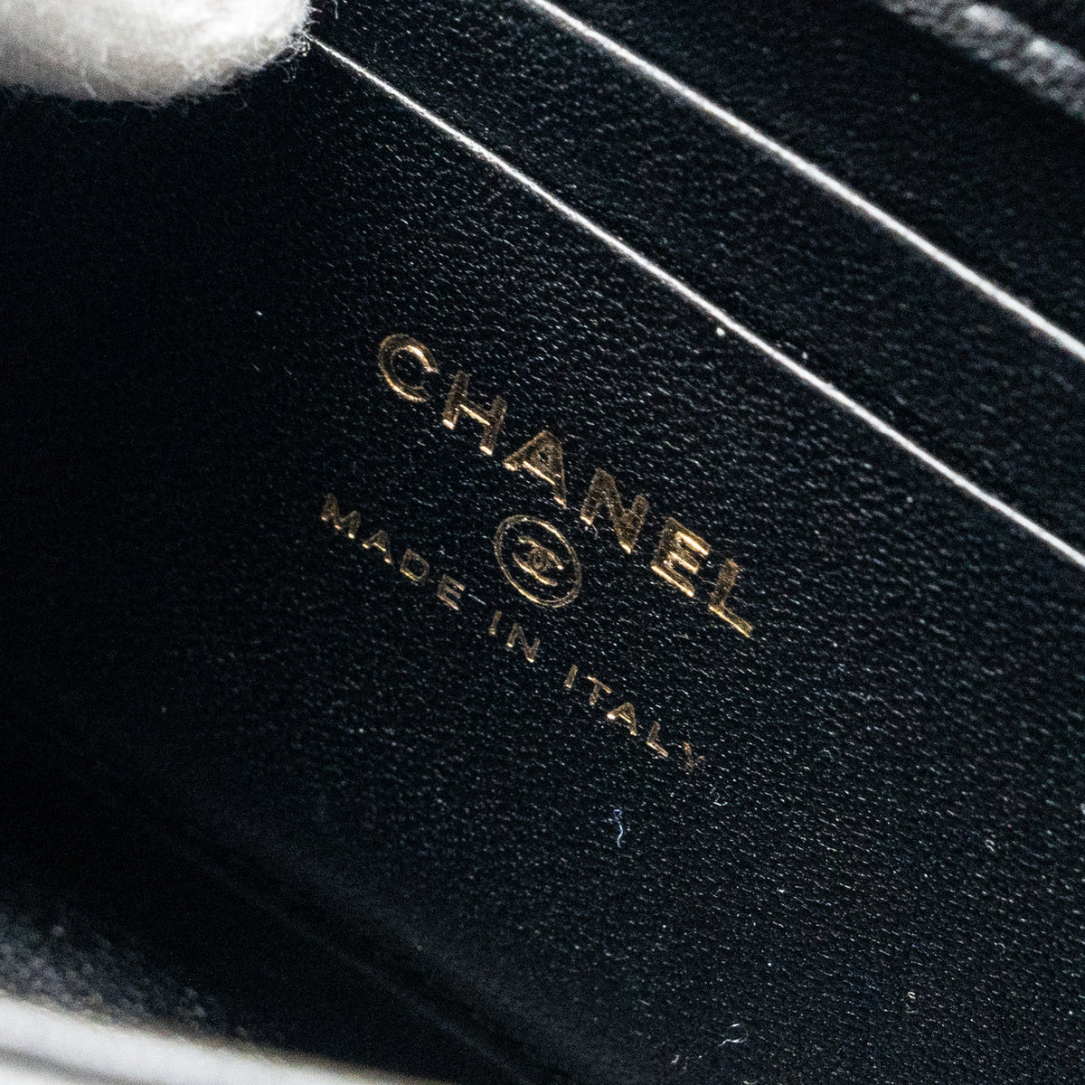 CHANEL 22B ENAMEL TOP HANDLE MINI FLAP BAG LAMBSKIN BLACK GHW (MICROCHIP)
