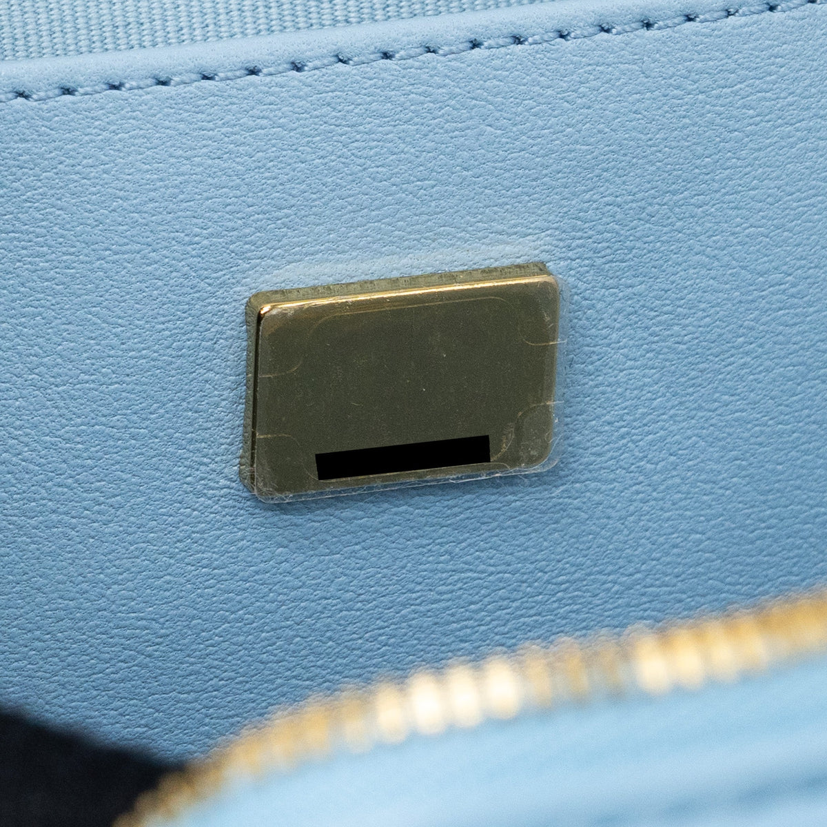 CHANEL HEART BAG LAMBSKIN LIGHT BLUE LGHW (MICROCHIP)