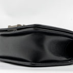 CHANEL SMALL BOY BAG CAVIAR BLACK SHW (MICROCHIP)