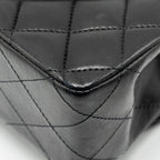 CHANEL MEDIUM CLASSIC DOUBLE FLAP BAG LAMBSKIN BLACK GHW