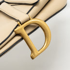 DIOR MEDIUM SADDLE BAG GOATSKIN BEIGE GHW