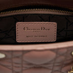 DIOR MINI LADY DIOR LAMBSKIN PINK GHW