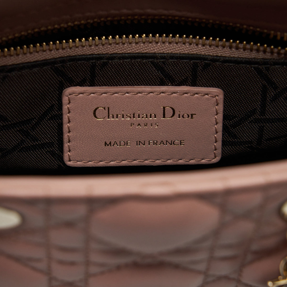 DIOR MINI LADY DIOR LAMBSKIN PINK GHW