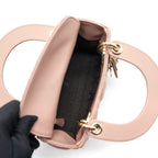 DIOR MINI LADY DIOR LAMBSKIN PINK GHW