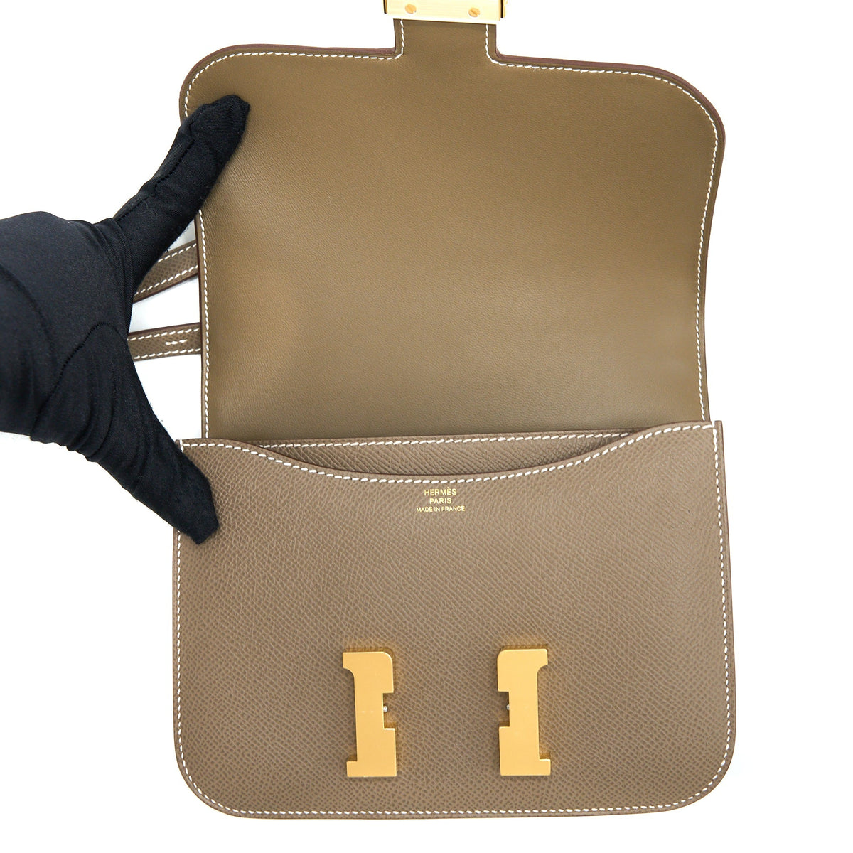 Hermes Mini Constance Epsom Etoupe GHW (New Version)