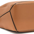 LOEWE SMALL PUZZLE BAG CALFSKIN TAN SHW