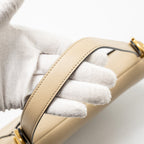 DIOR MEDIUM SADDLE BAG GOATSKIN BEIGE GHW
