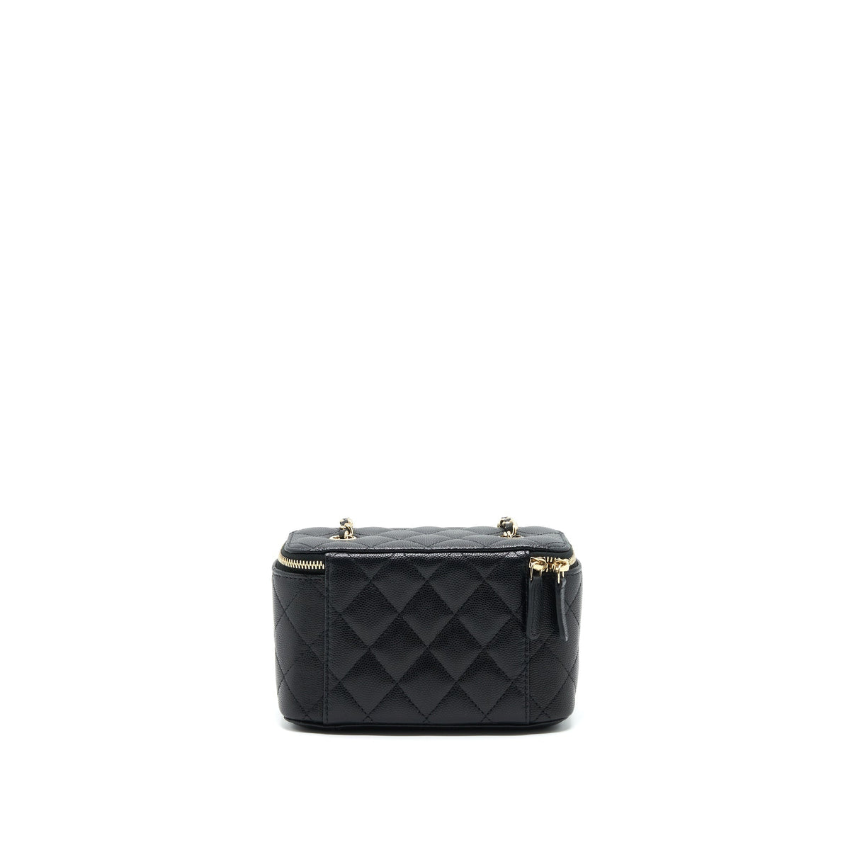 CHANEL CAVIAR LONG VANITY WITH CHAIN CAVIAR BLACK LGHW