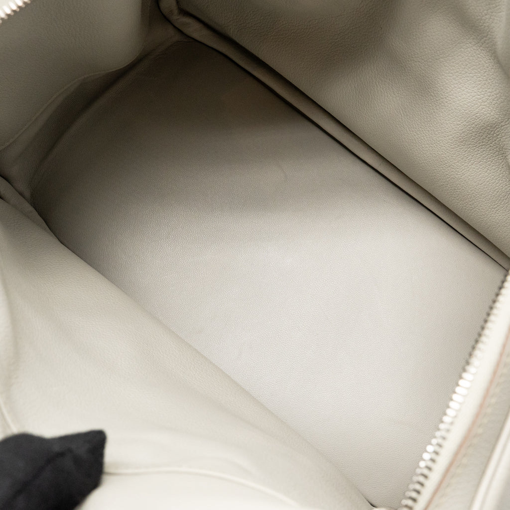 Hermes Lindy 30 Evercolor Gris Pearl SHW