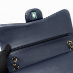 CHANEL JUMBO CLASSIC DOUBLE FLAP LAMBSKIN NAVY GHW