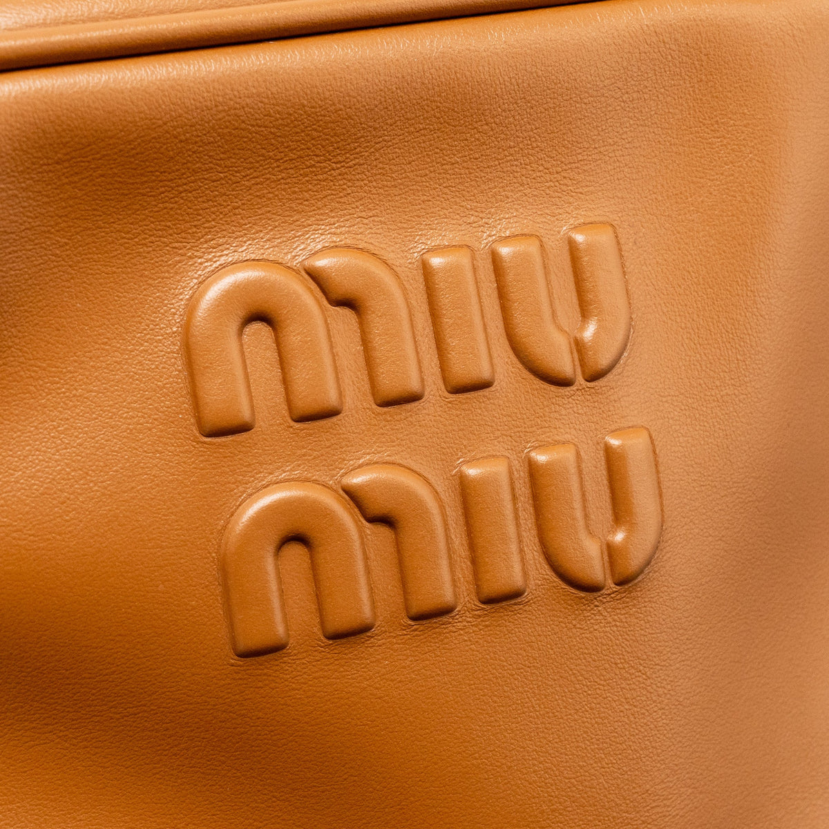Miu Miu Medium Beau Bag Calfskin Cognac GHW