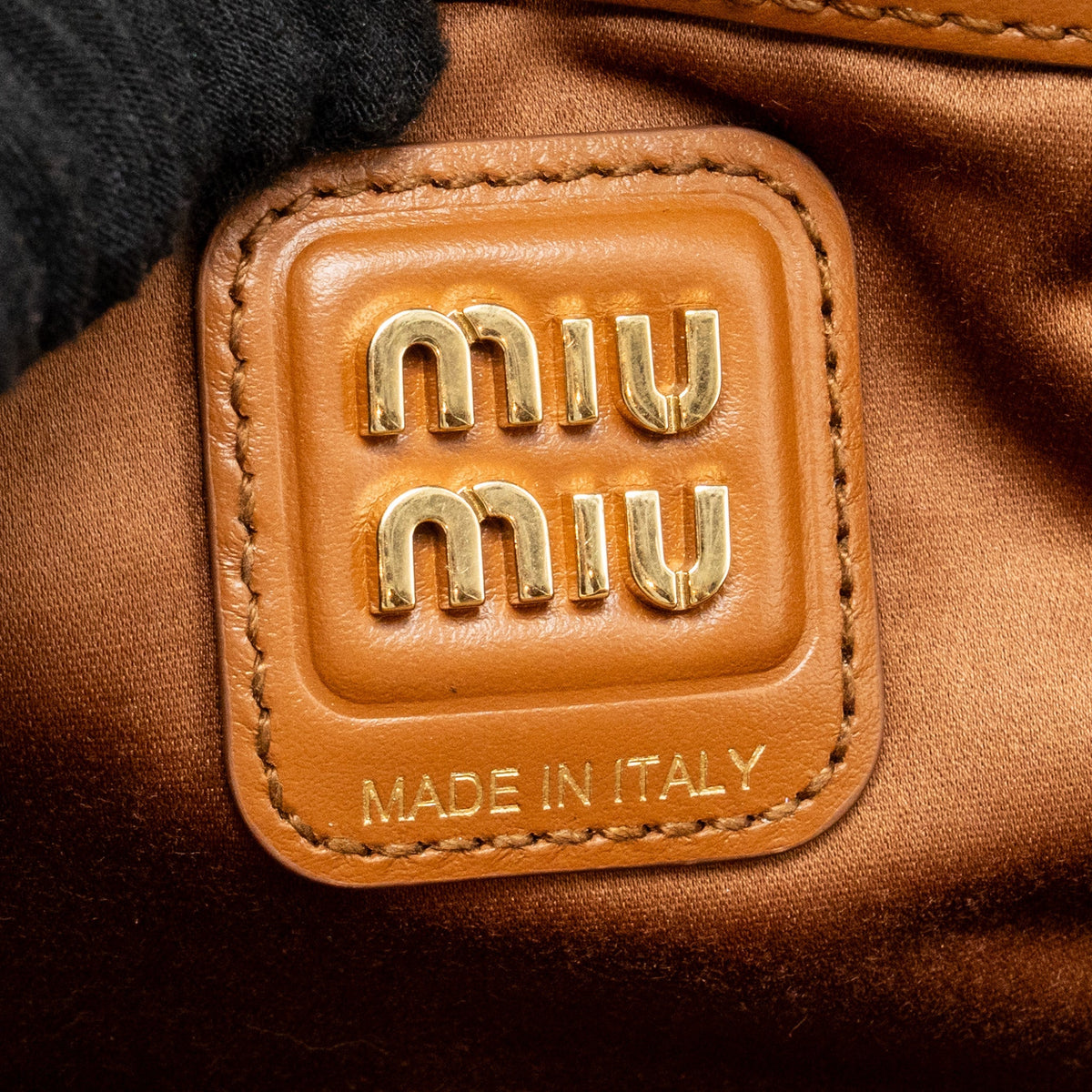 Miu Miu Medium Beau Bag Calfskin Cognac GHW