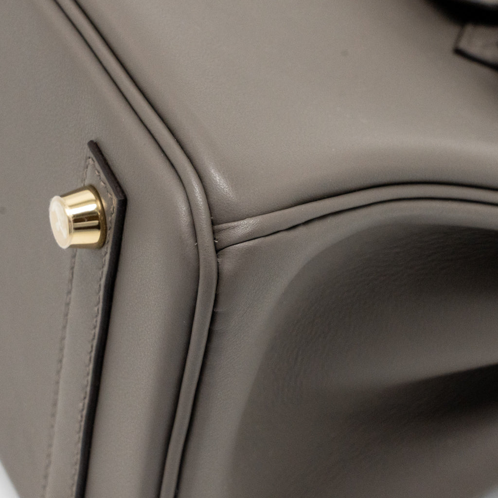 Hermes birkin 25 swift 8F gris etain GHW