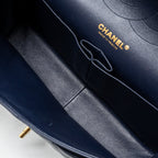 CHANEL JUMBO CLASSIC DOUBLE FLAP LAMBSKIN NAVY GHW