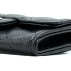 CHANEL CLASSIC FLAP CARD HOLDER CAVIAR BLACK SHW
