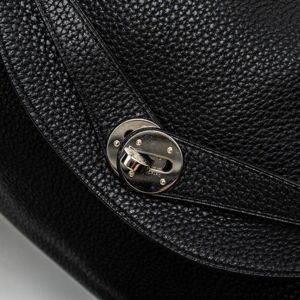 Hermes Lindy 30 Clemence Black SHW