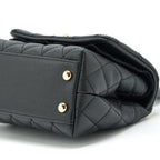 CHANEL MINI COCO HANDLE CAVIAR BLACK LGHW