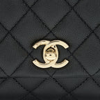 CHANEL MINI COCO HANDLE CAVIAR BLACK LGHW