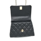 CHANEL MINI COCO HANDLE CAVIAR BLACK LGHW