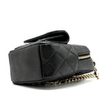 CHANEL 24C MINI BACKPACK / CROSSBODY BAG CAVIAR BLACK LGHW (MICROCHIP)