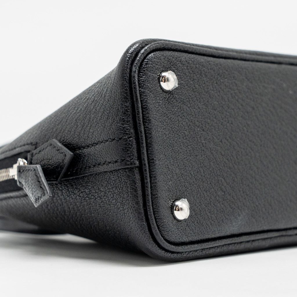 Hermes mini bolide chevre Mysore black SHW