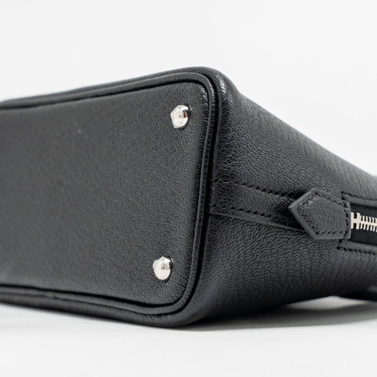 HERMES MINI BOLIDE CHEVRE MYSORE BLACK SHW