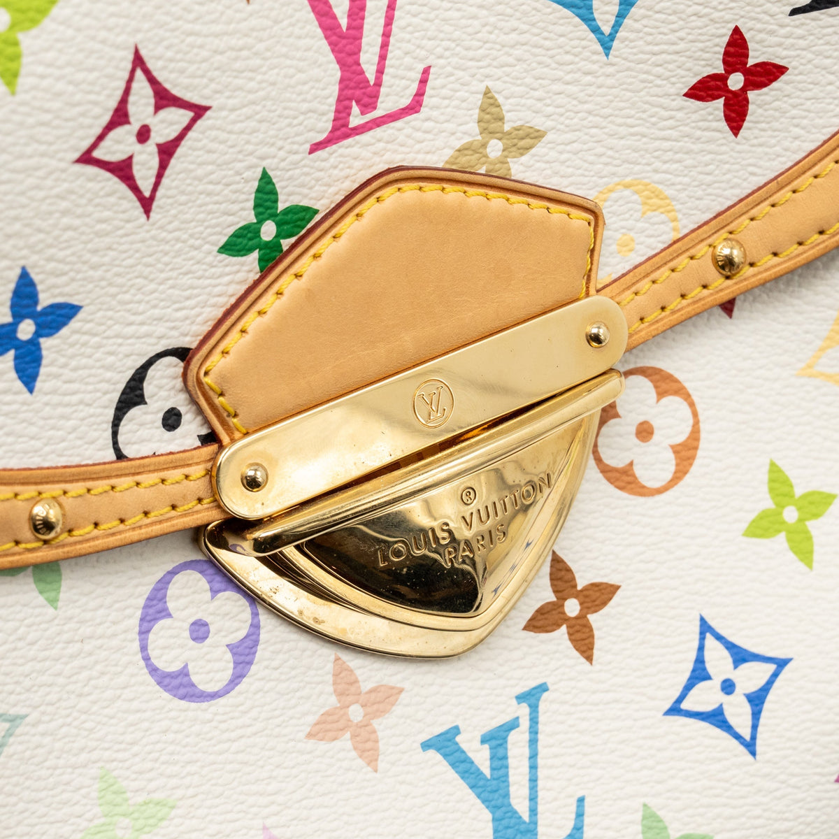 Louis Vuitton Beverly MM Takashi Murakami Limited Edition Monogram Canvas White/Multicolour GHW
