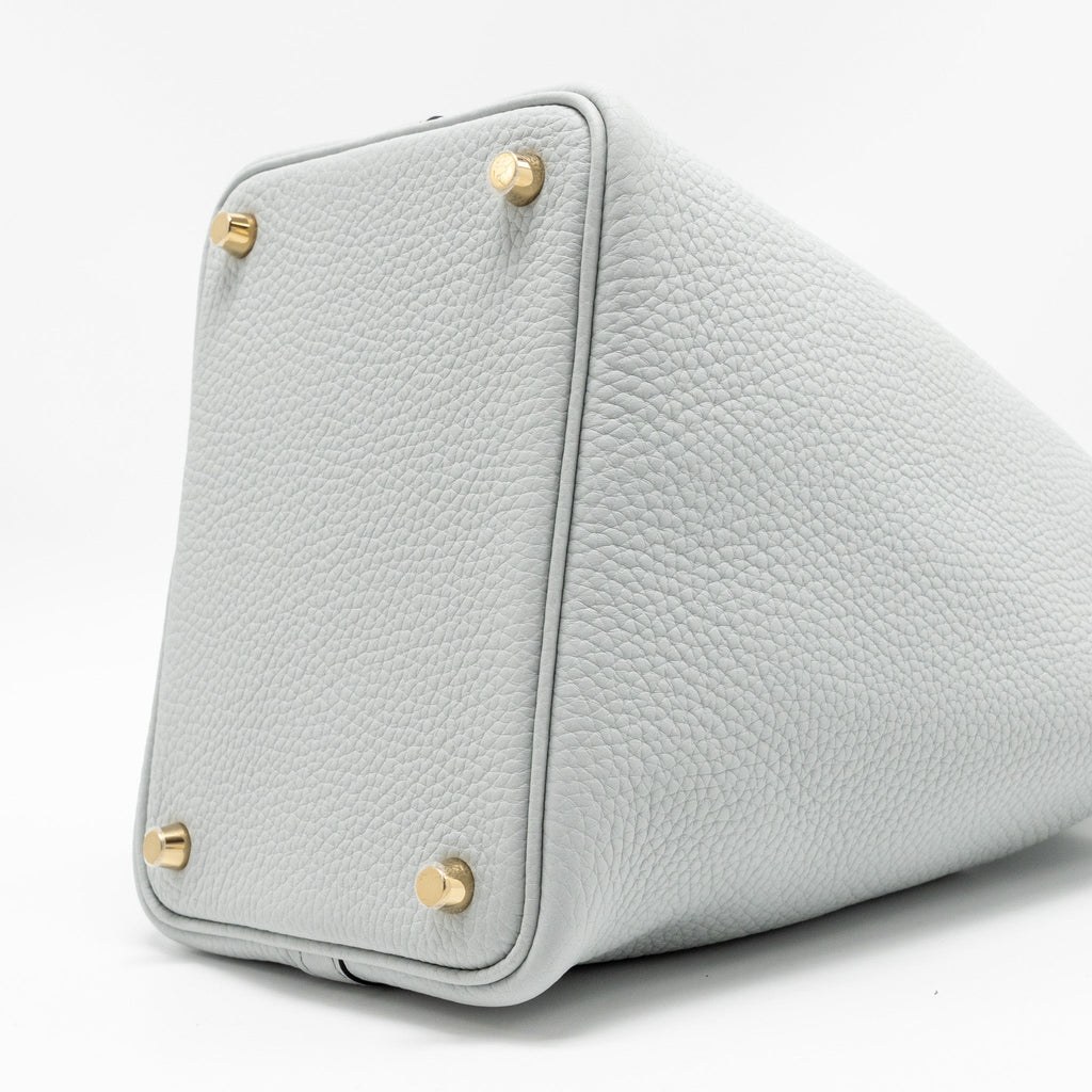 Hermes Picotin 18 Lock Bag Clemence Blue Pale GHW