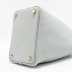 Hermes Picotin 18 Lock Bag Clemence Blue Pale GHW