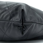 CHANEL MEDIUM 22 BAG SHINY CALFSKIN BLACK BRUSHED GHW (MICROCHIP)
