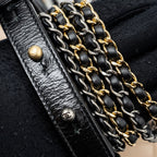 CHANEL SMALL GABRIELLE HOBO BAG CALFSKIN BEIGE / BLACK  MULTICOLOR HARDWARE