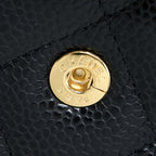 CHANEL CLASSIC JUMBO DOUBLE FLAP CAVIAR BLACK GHW (MICROCHIP)
