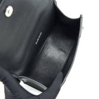 BALENCIAGA HOURGLASS AS GRAINED CALFSKIN BLACK SHW
