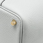 Hermes Picotin 18 Lock Bag Clemence Blue Pale GHW