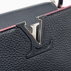 LOUIS VUITTON CAPUCINES BB TAURILLON NAVY SHW