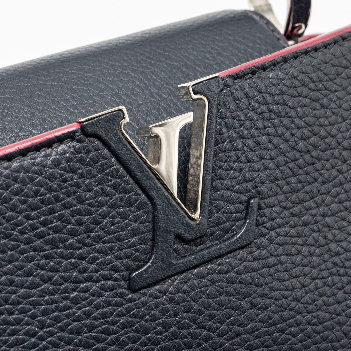 LOUIS VUITTON CAPUCINES BB TAURILLON NAVY SHW