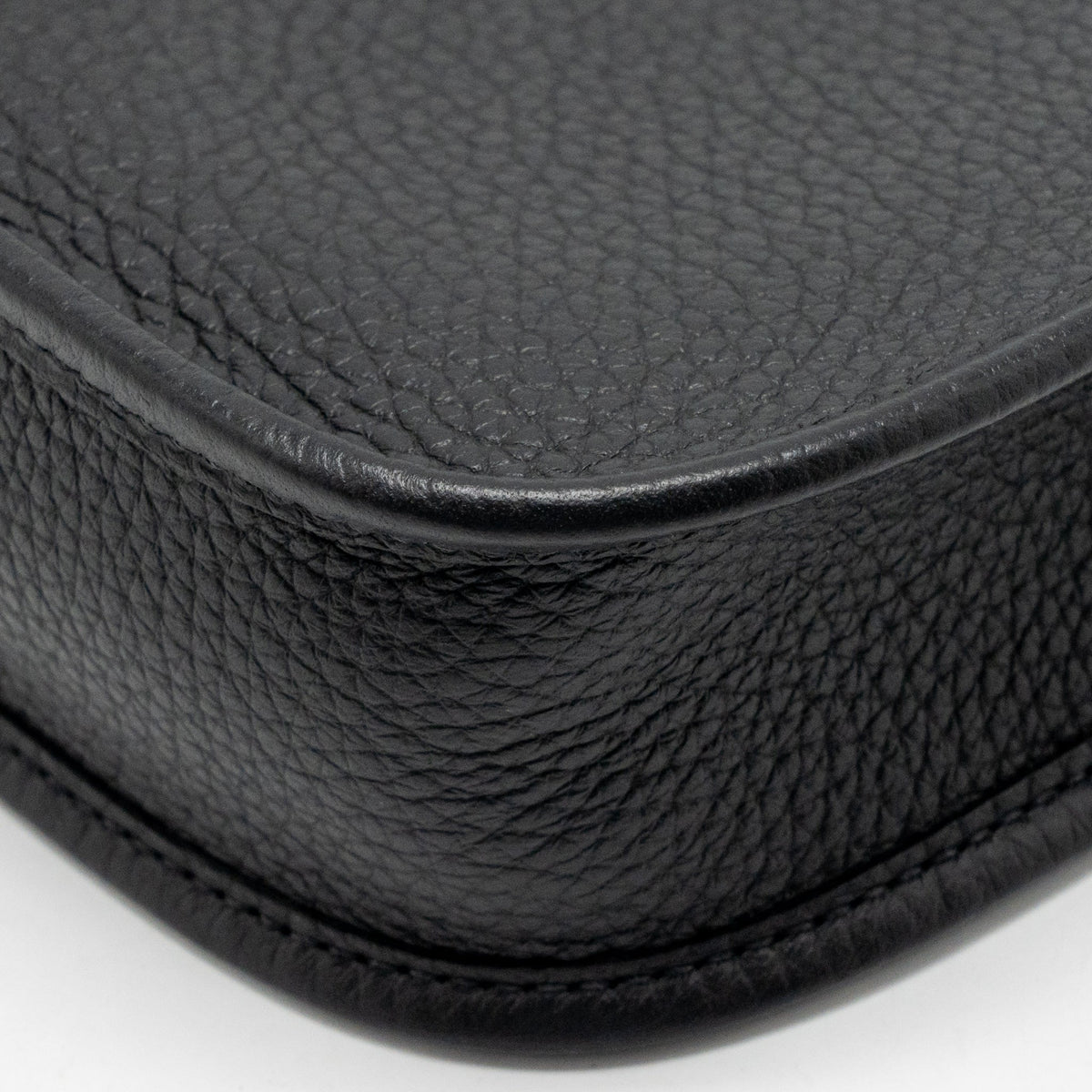 Hermes mini evelyne short clemence black/gris misty SHW