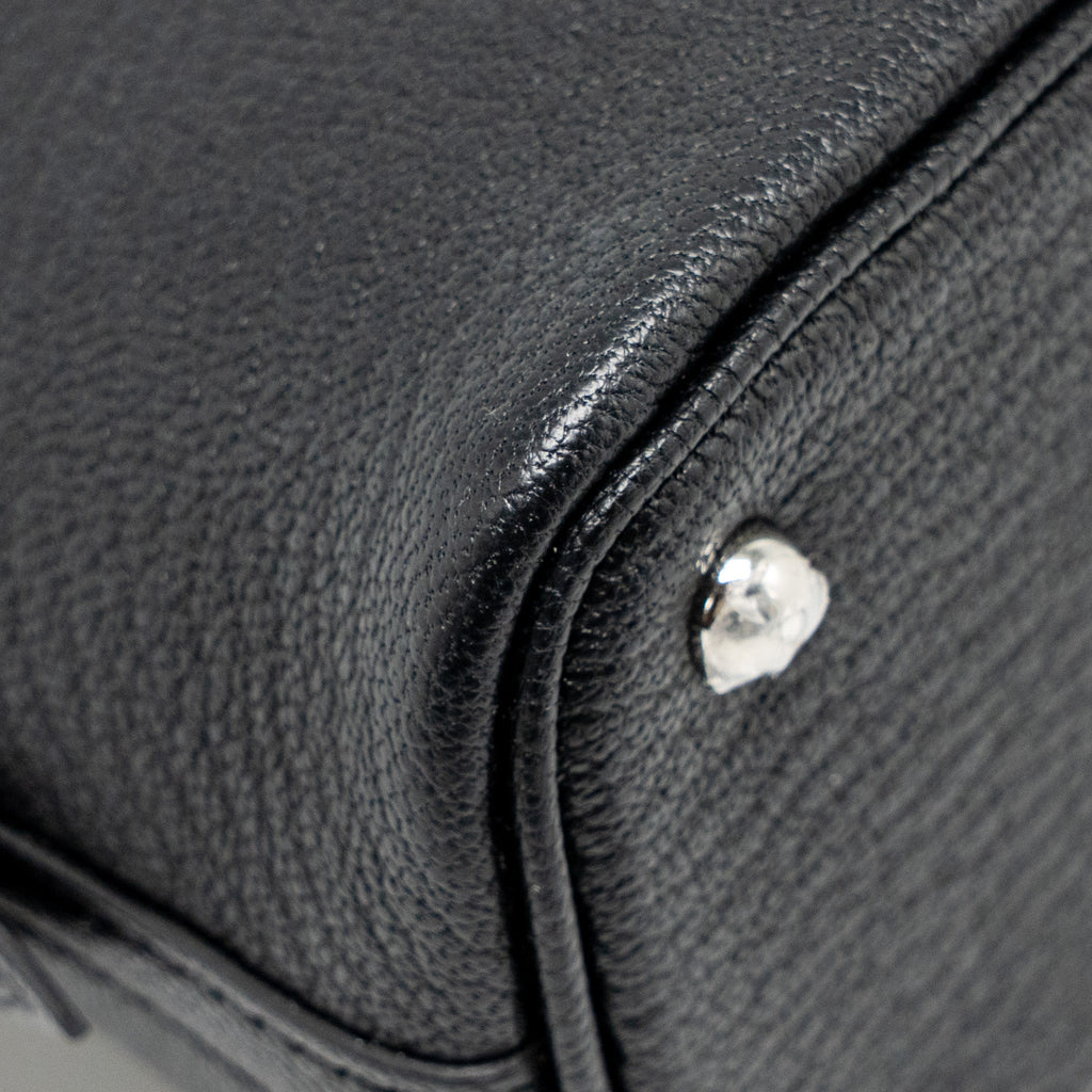 HERMES MINI BOLIDE CHEVRE MYSORE BLACK SHW